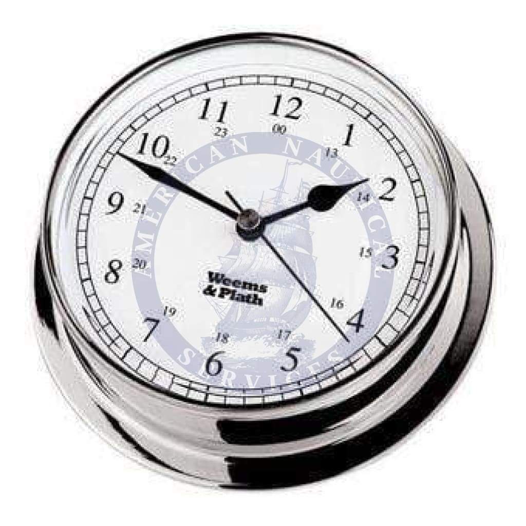Chrome Endurance 125 Quartz Clock (Weems & Plath 540500)