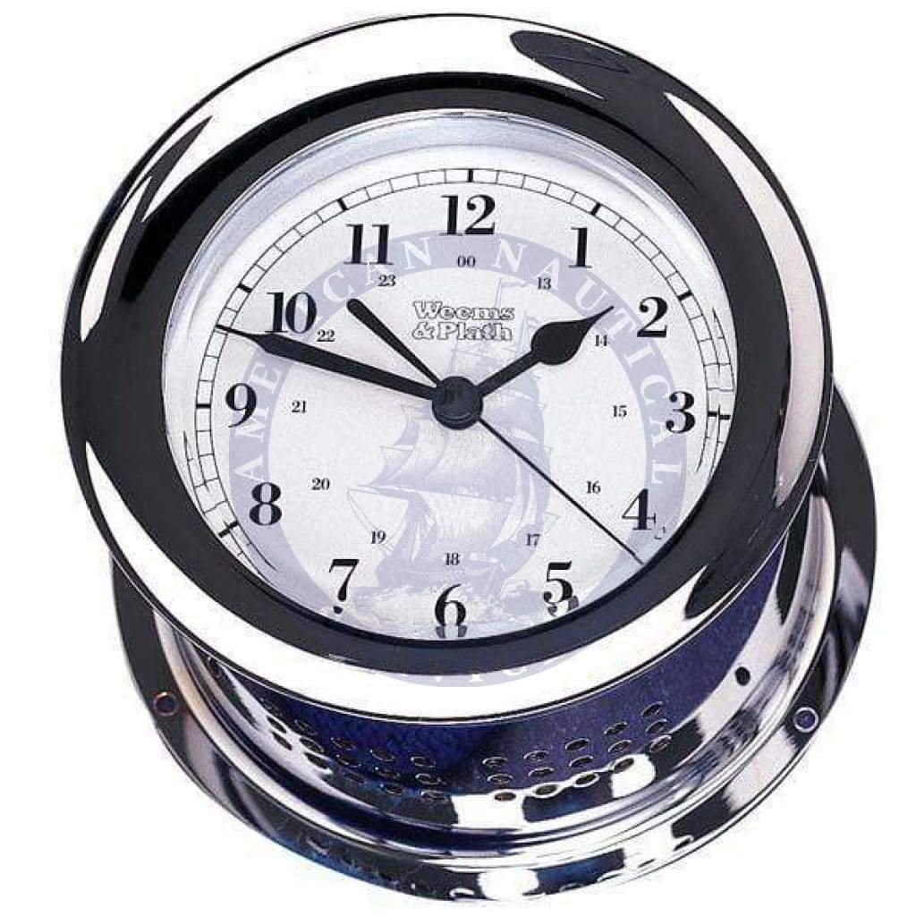 Chrome Plated Atlantis Quartz Clock (Weems & Plath 220500)