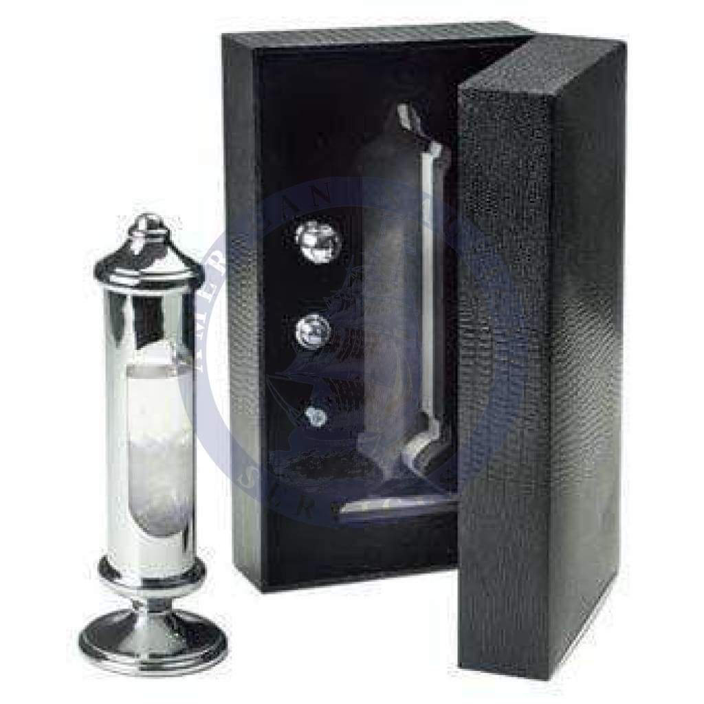 Chrome Stormglass in Black Gift Box (Weems & Plath 201)