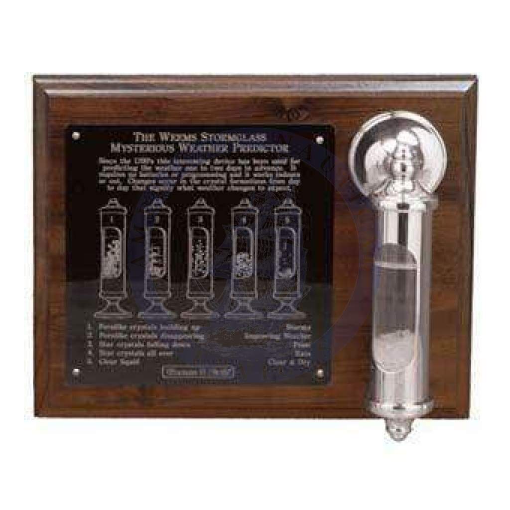 Chrome Stormglass & Plaque Set (Weems & Plath 201SET)