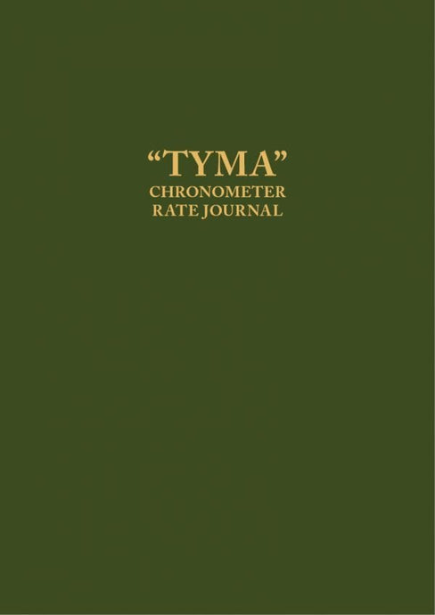 Chronometer Rate Journal "Tyma"