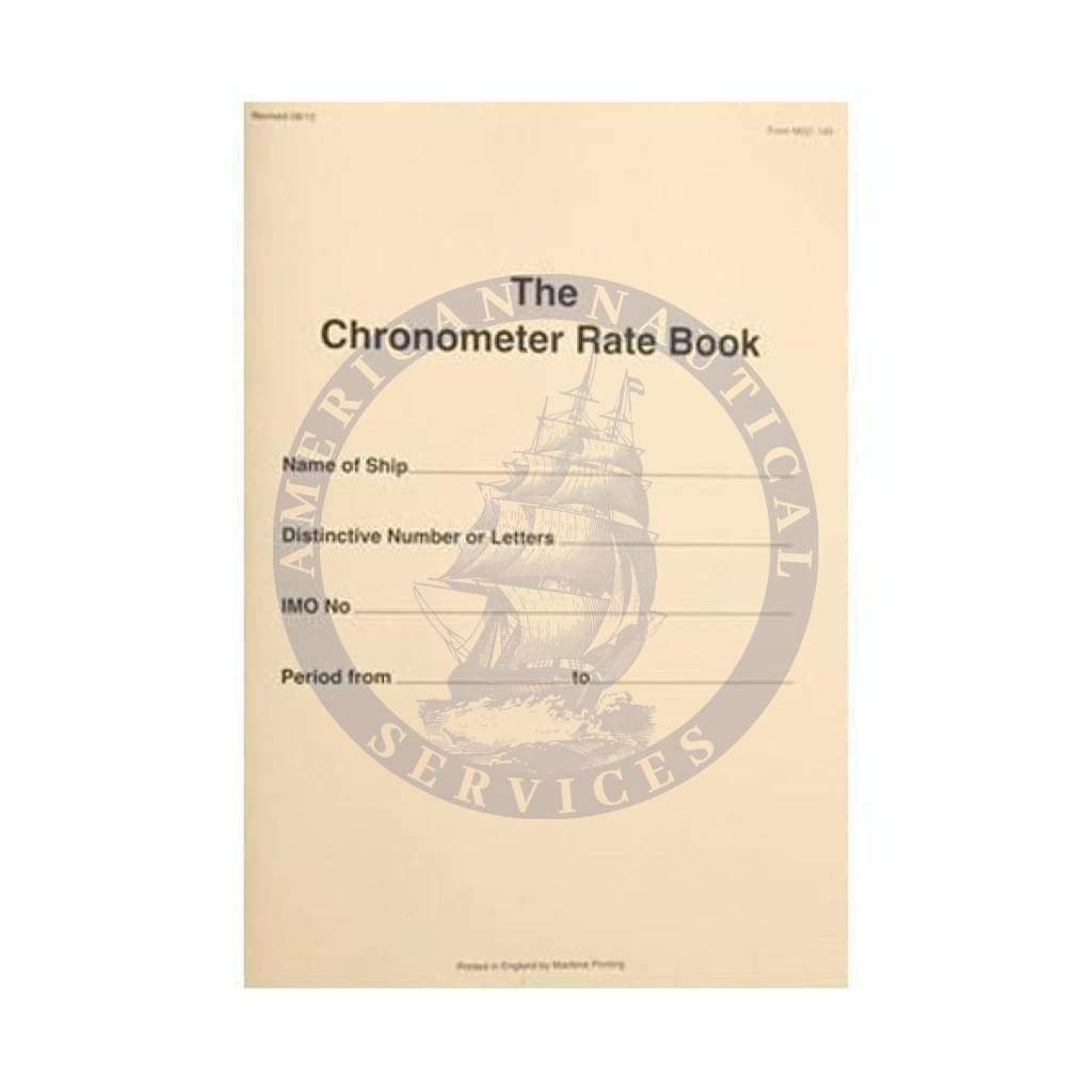 Chronometer Rate Log Book