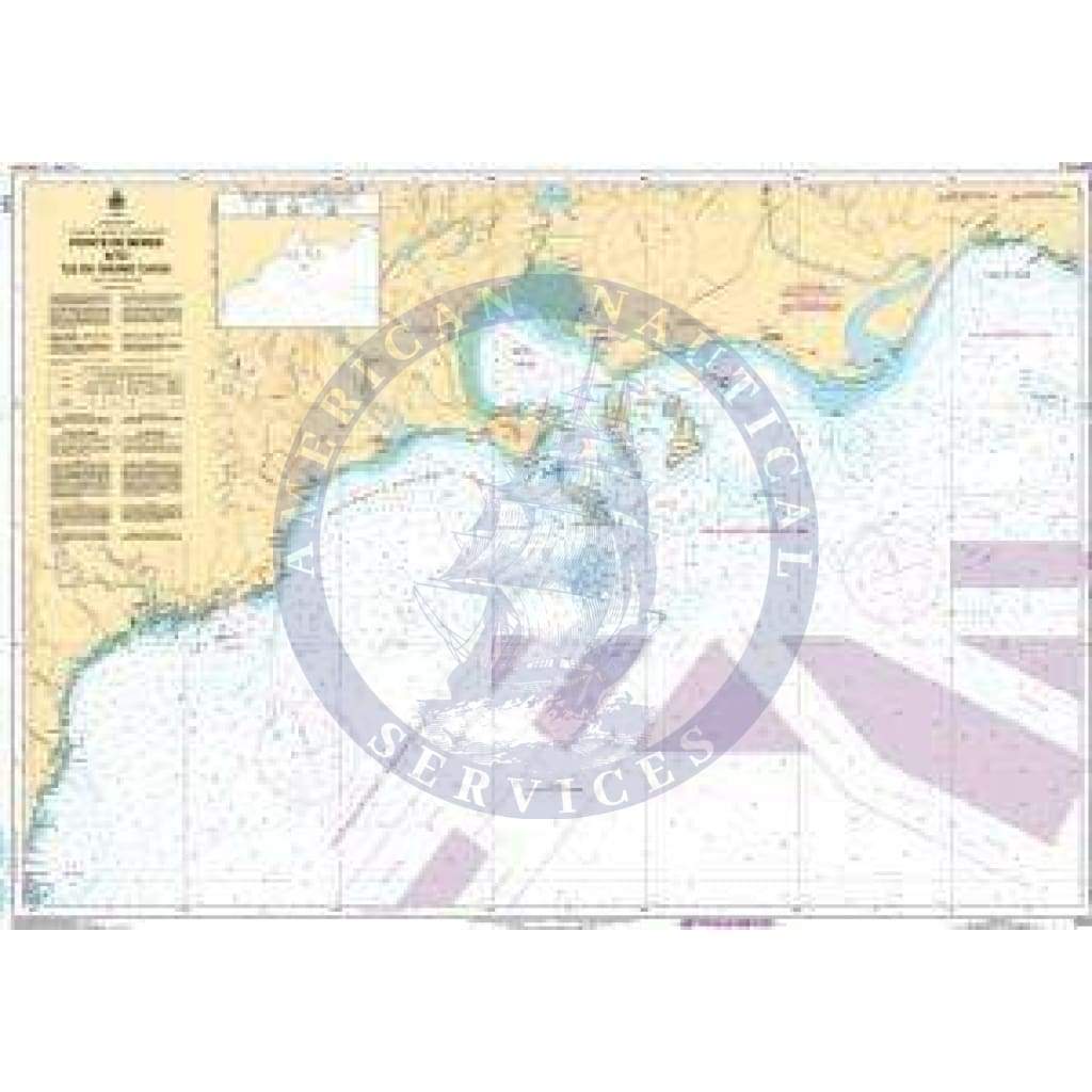 CHS Nautical Chart 1221: Pointe de Moisie à/to Île du Grand Caoui