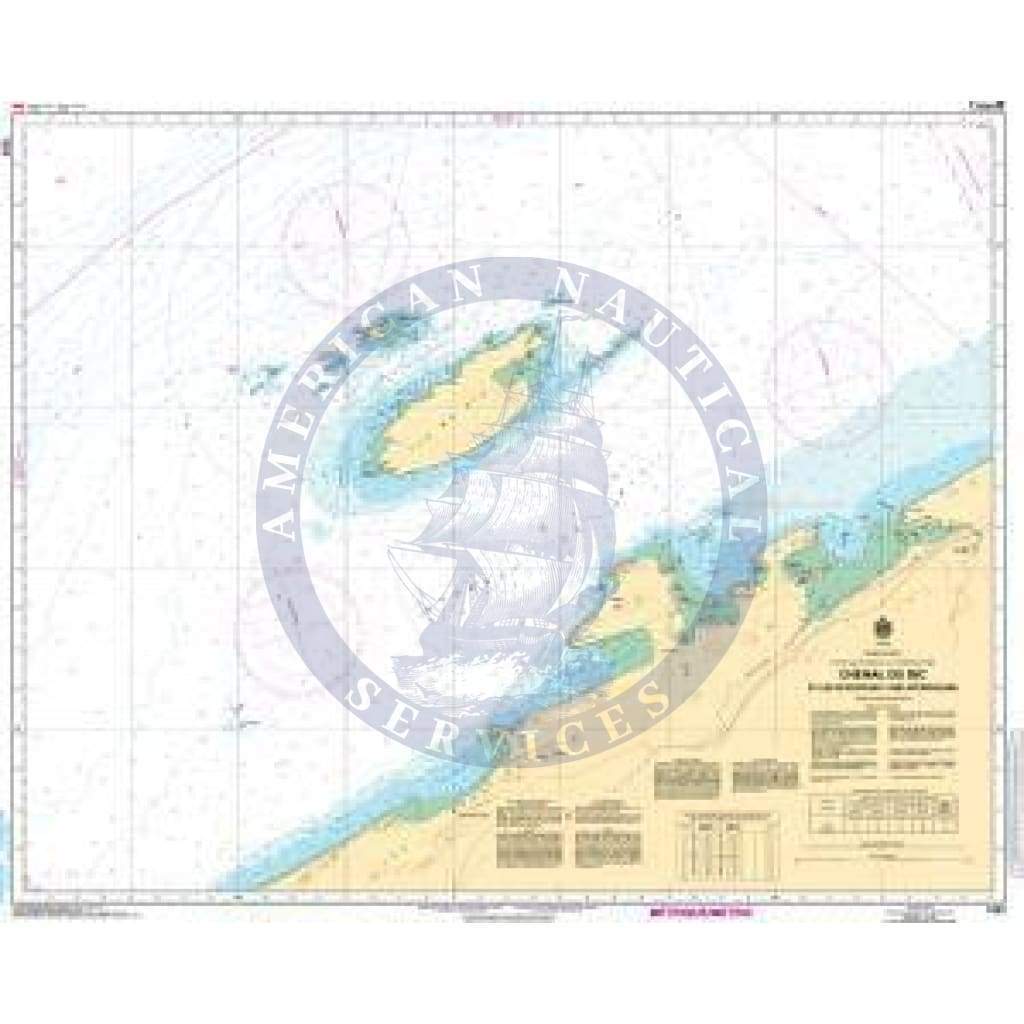 CHS Nautical Chart 1223: Chenal du Bic et les approches/and approaches