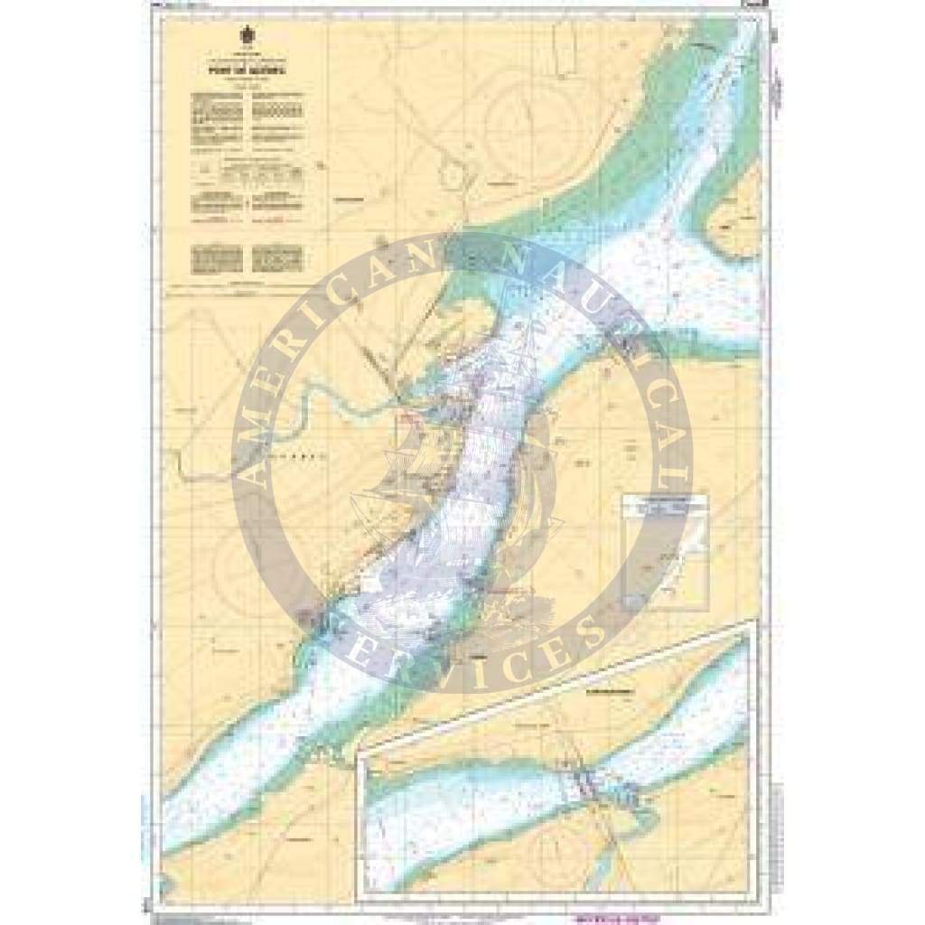 CHS Nautical Chart 1316: Port de Québec