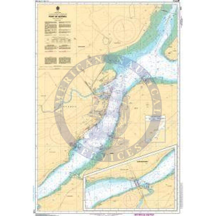 CHS Nautical Chart 1316: Port de Québec