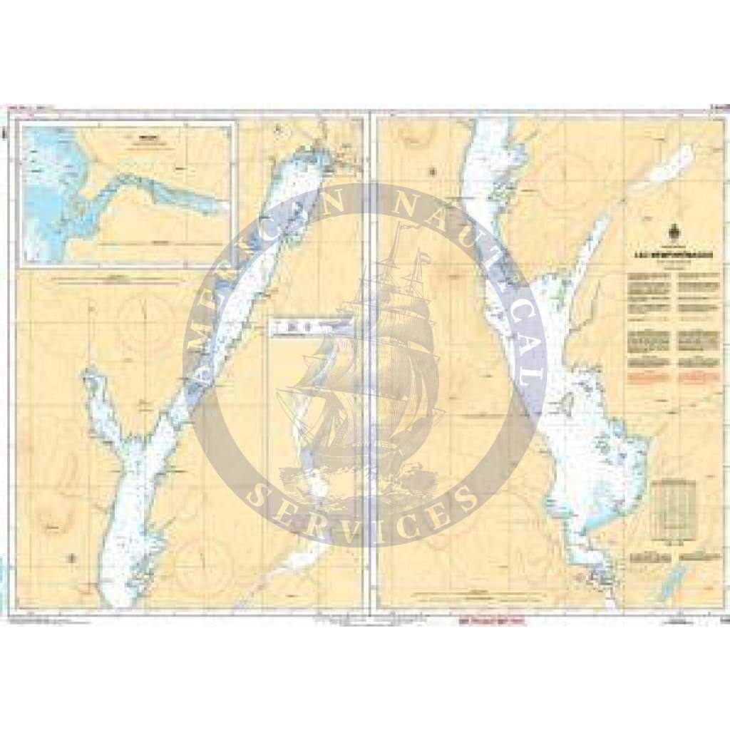 CHS Nautical Chart 1360: Lac Memphrémagog