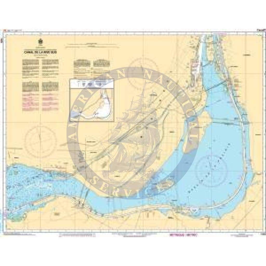 CHS Nautical Chart 1429: Canal de la Rive Sud
