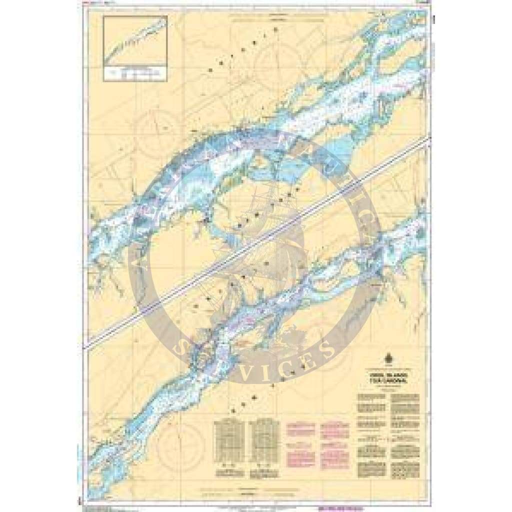 CHS Nautical Chart 1434: Croil Islands to/à Cardinal