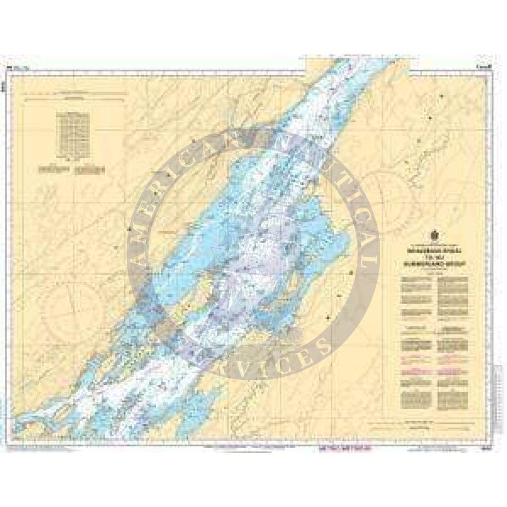 CHS Nautical Chart 1436: Whaleback Shoal to/au Summerland Group