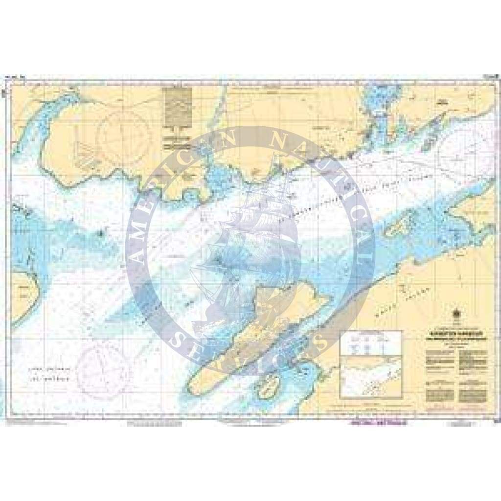 CHS Nautical Chart 2017: Kingston Harbour and Approaches/et les approches