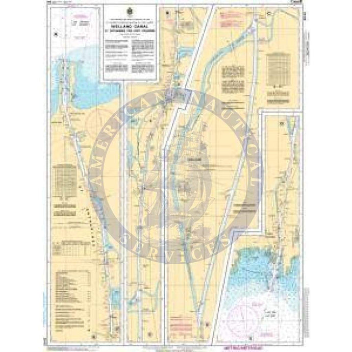 CHS Nautical Chart 2042: Welland Canal St.Catharines to/à Port Colborne