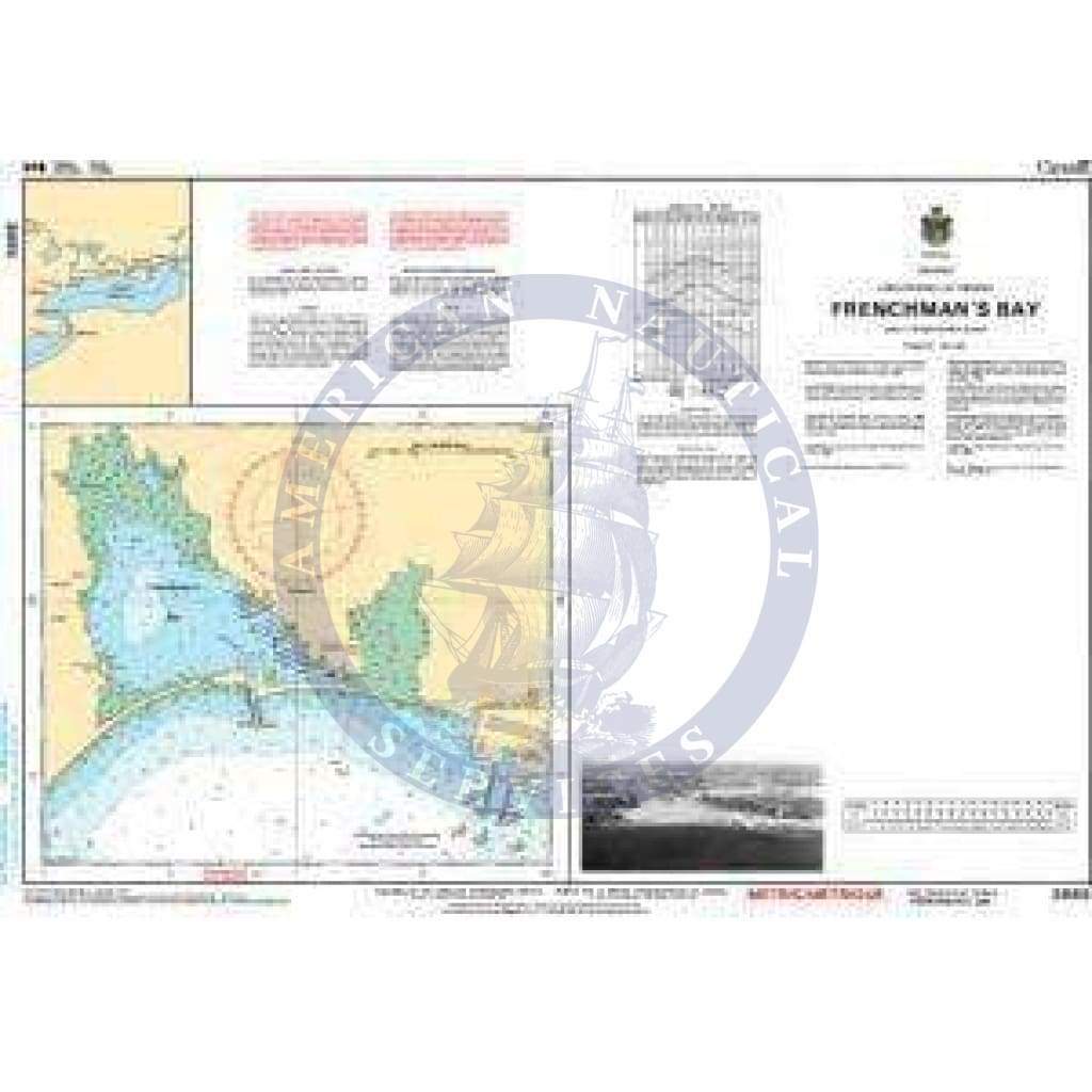 CHS Nautical Chart 2055: Frenchmans Bay