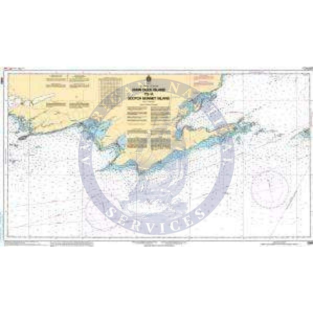 CHS Nautical Chart 2060: Main Duck Island to/à Scotch Bonnet Island
