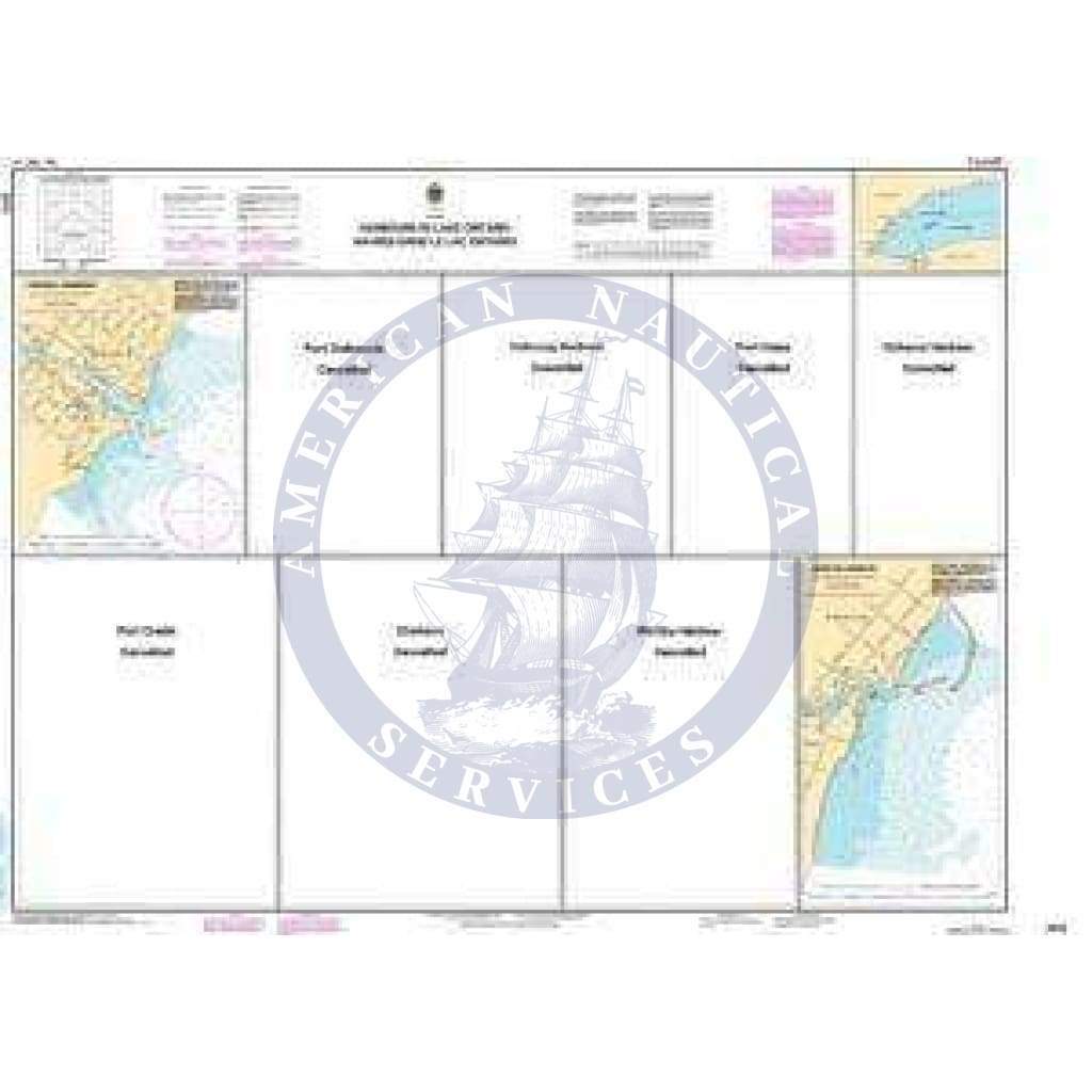 CHS Nautical Chart 2070: Harbours in Lake Ontario/Havres dans le lac Ontario