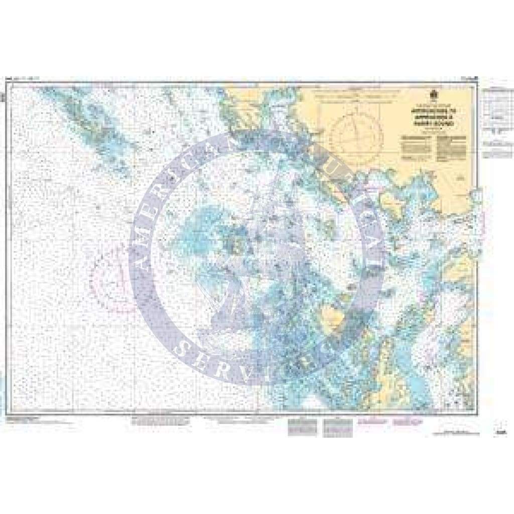 CHS Nautical Chart 2225: Approaches to/Approches à Parry Sound