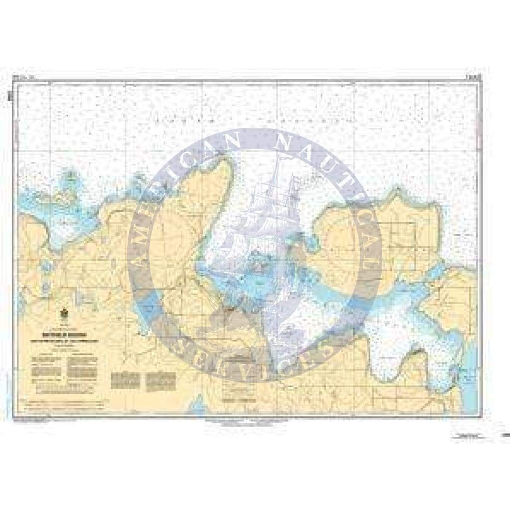 CHS Nautical Chart 2258: Bayfield Sound and Approaches/et les approches