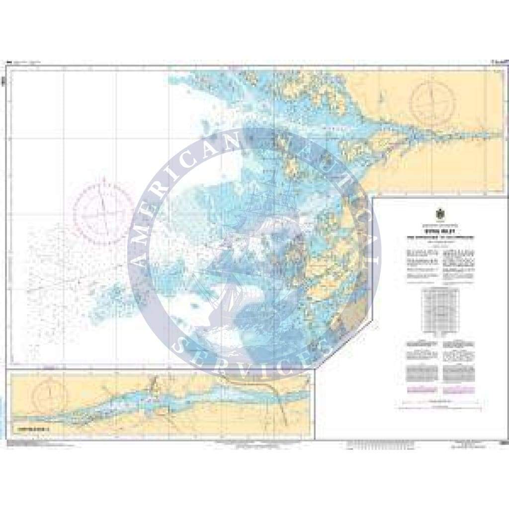 CHS Nautical Chart 2293: Byng Inlet and Approaches / et les approches