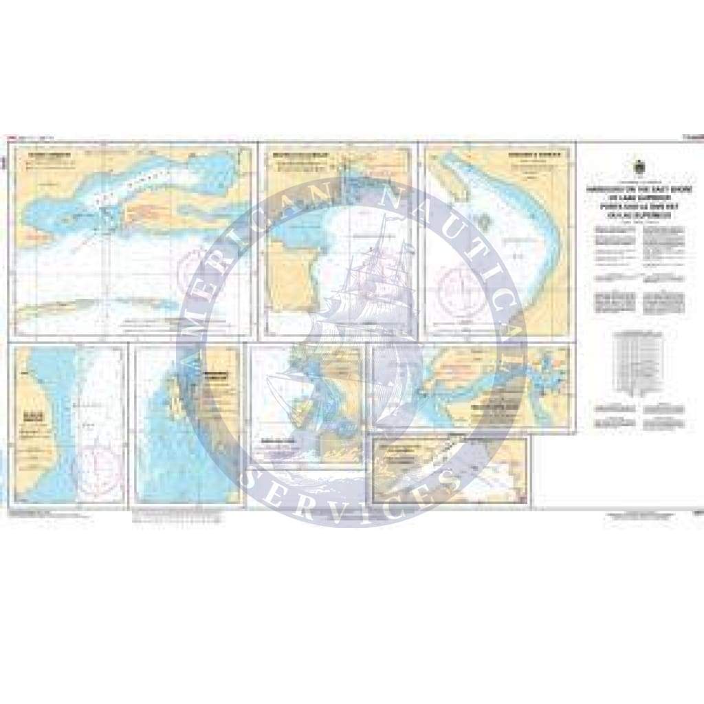 CHS Nautical Chart 2315: Harbours on the East Shore of Lake Superior/Ports sur la rive est du lac Supérieur