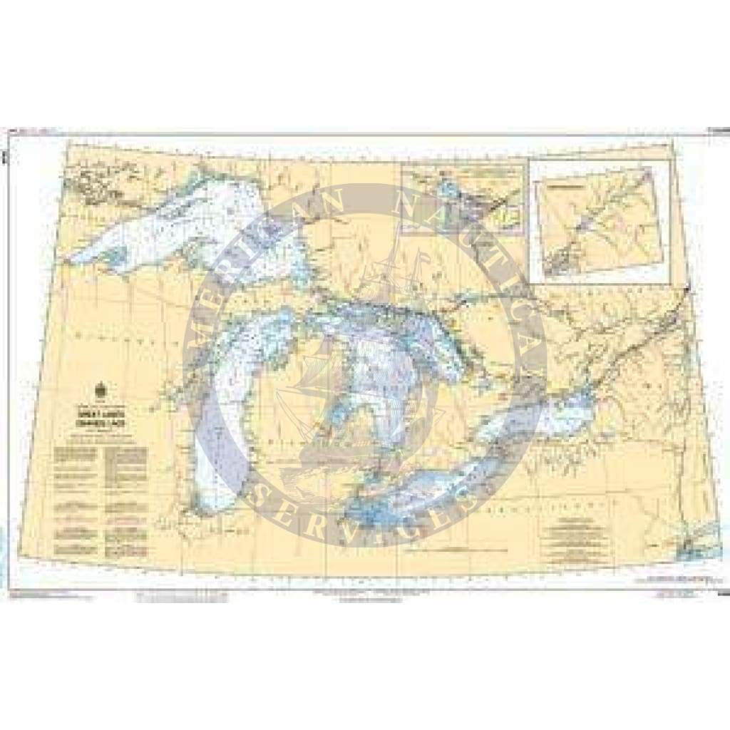 CHS Nautical Chart 2400: Great Lakes/Grands Lacs
