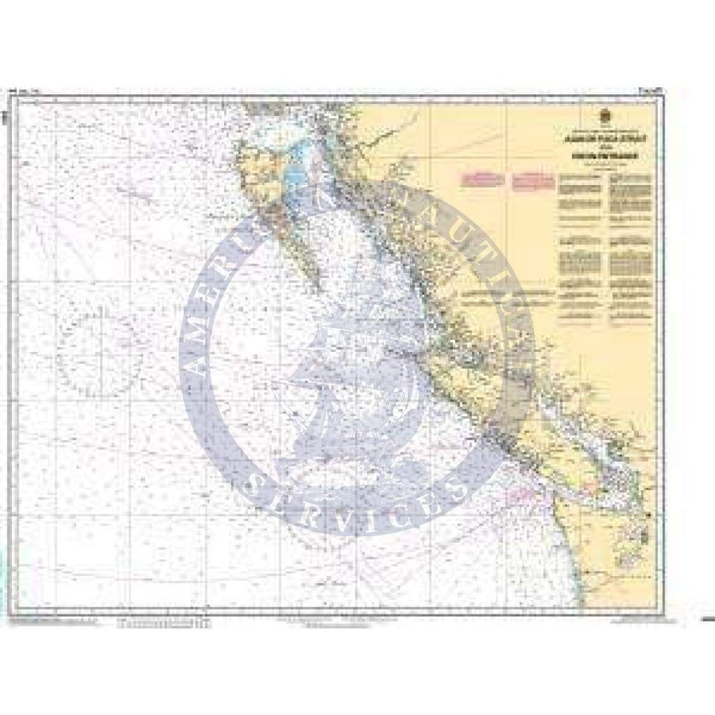 CHS Nautical Chart 3000: Juan de Fuca Strait to/à Dixon Entrance