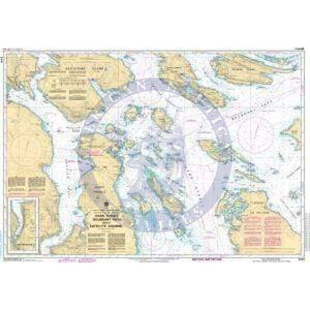 CHS Nautical Chart 3441: Haro Strait, Boundary Pass and/et Satellite Channel