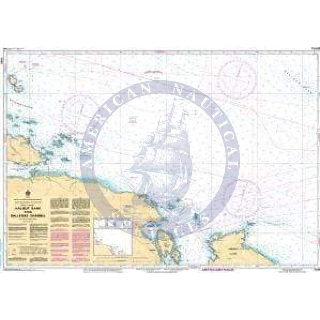 CHS Nautical Chart 3456: Halibut Bank to/à Ballenas Channel