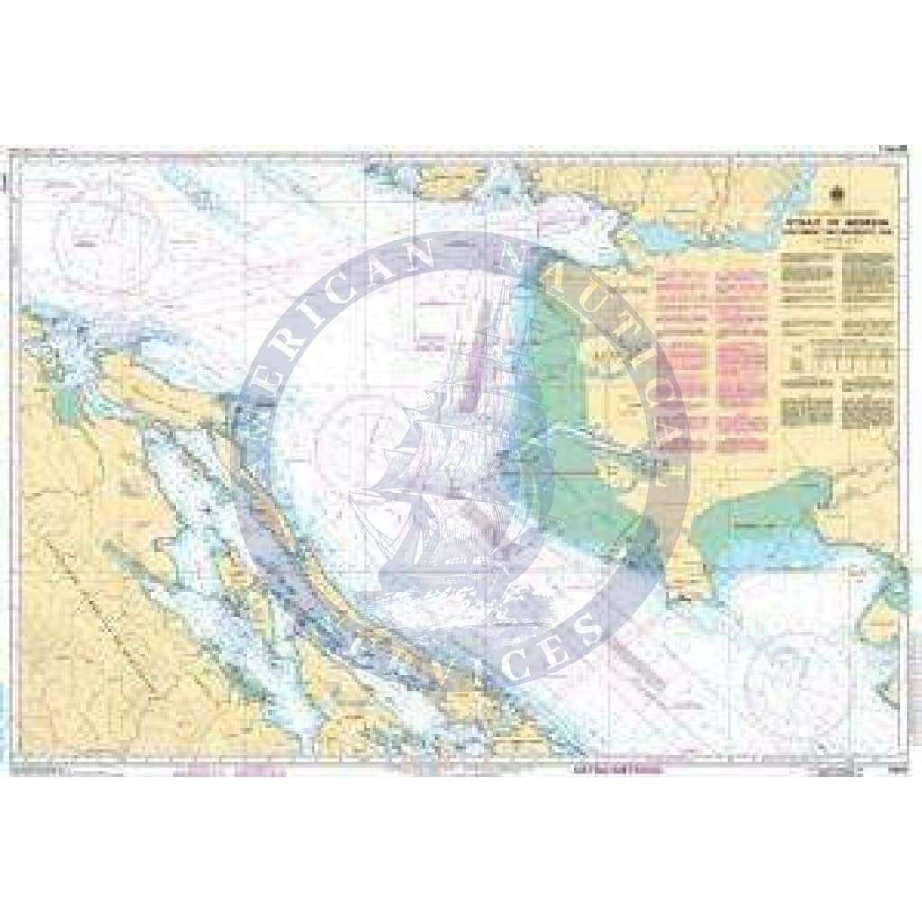 CHS Nautical Chart 3463: Strait of Georgia, Southern Portion/Partie Sud