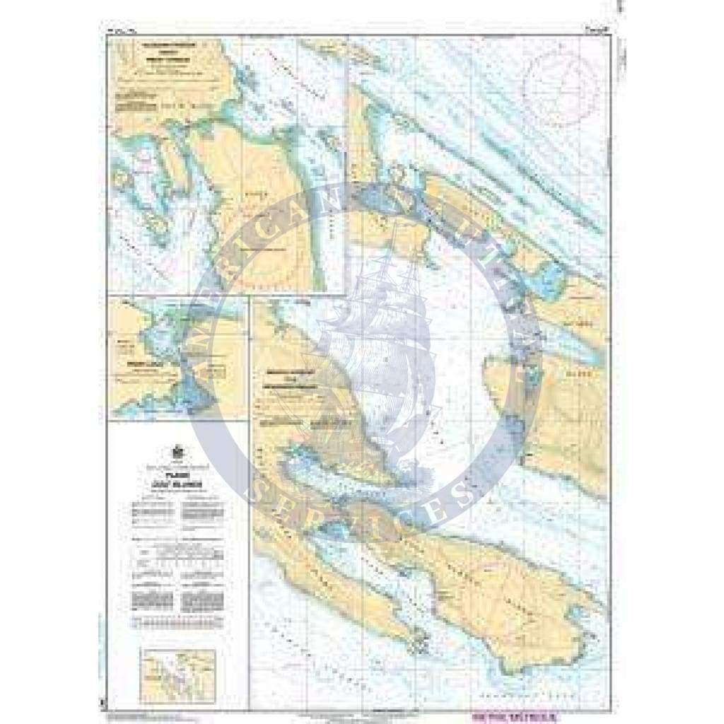CHS Nautical Chart 3477: Plans - Gulf Islands