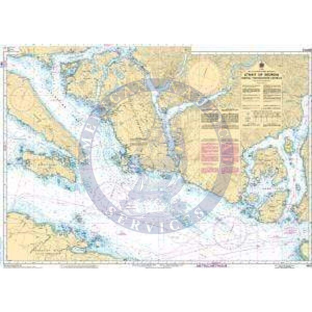 CHS Nautical Chart 3512: Strait of Georgia, Central Portion/Partie Centrale