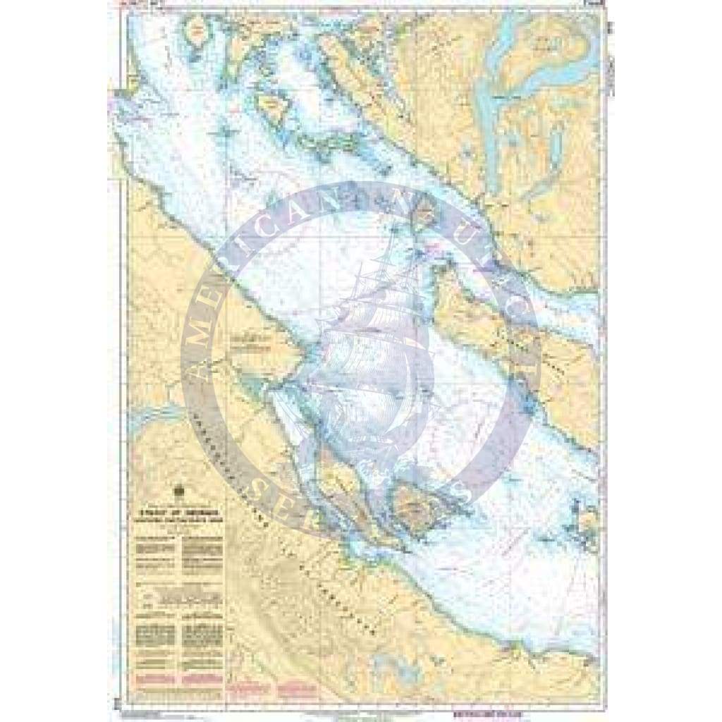 CHS Nautical Chart 3513: Strait of Georgia, Northern Portion/Partie Nord