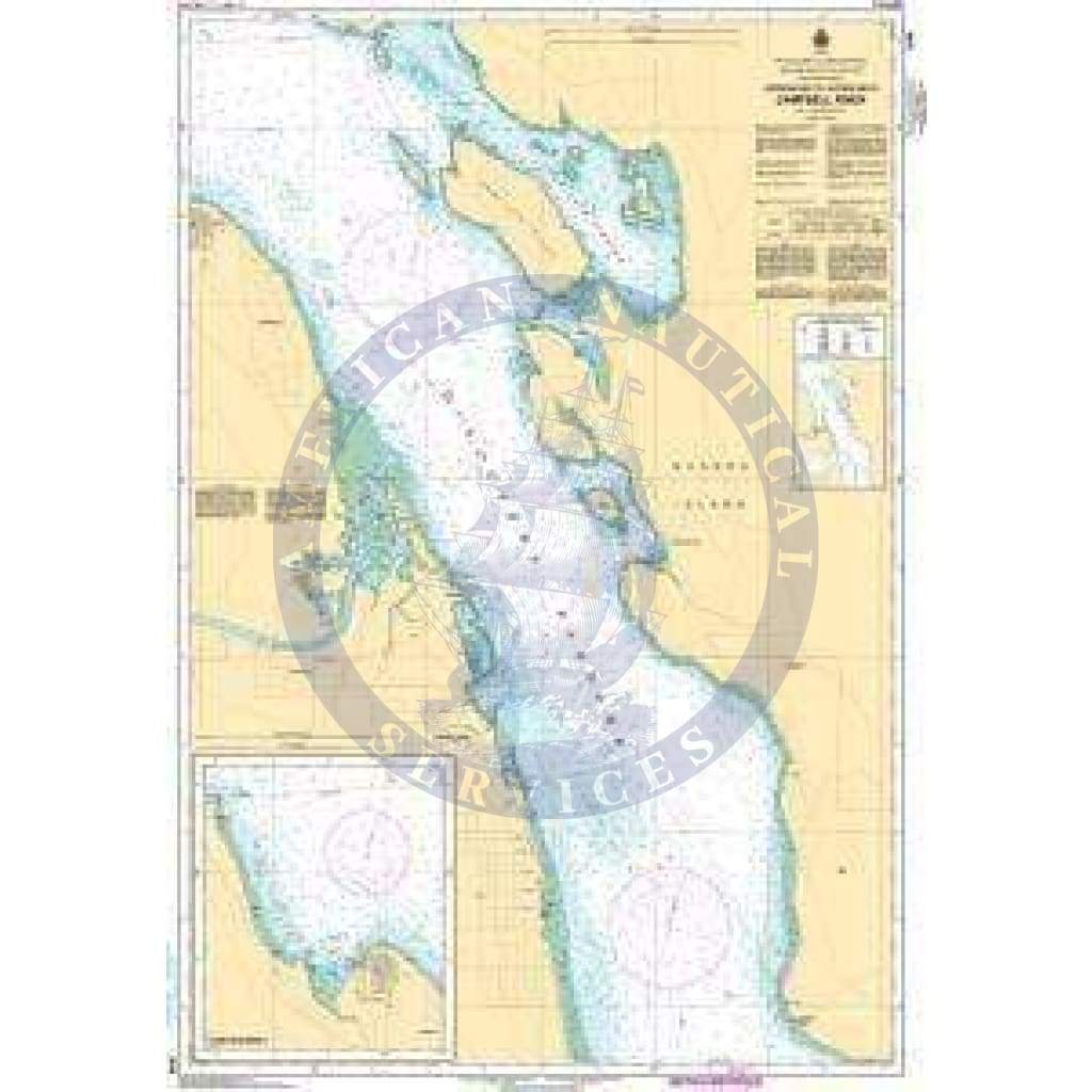 CHS Nautical Chart 3540: Approaches to/Approches à Campbell River