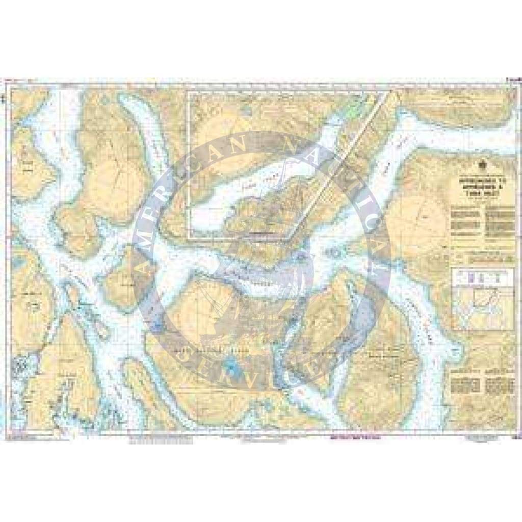 CHS Nautical Chart 3541: Approaches to/Approches à Toba Inlet