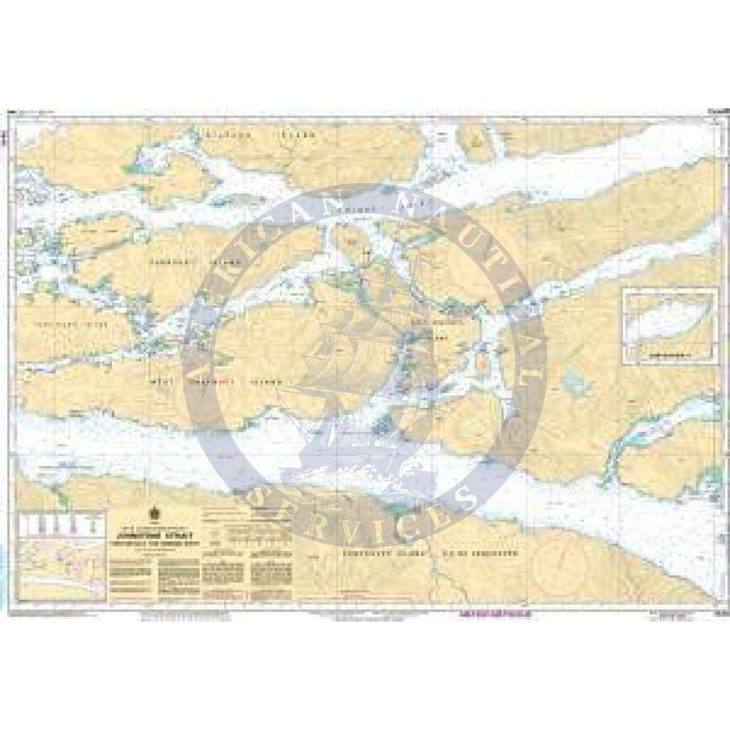 CHS Nautical Chart 3545: Johnstone Strait, Port Neville to/à Robson Bight