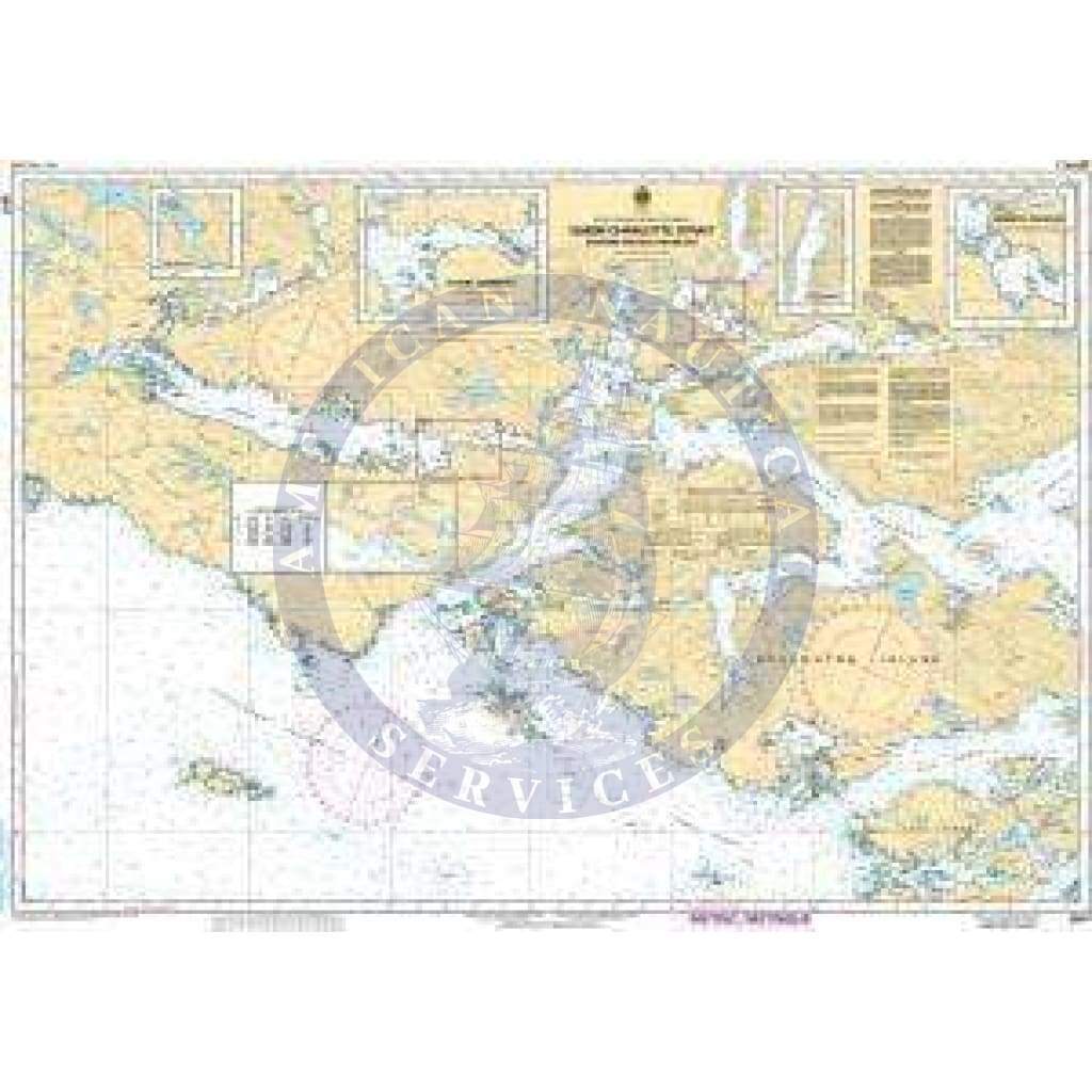 CHS Nautical Chart 3547: Queen Charlotte Strait, Eastern Portion/Partie Est