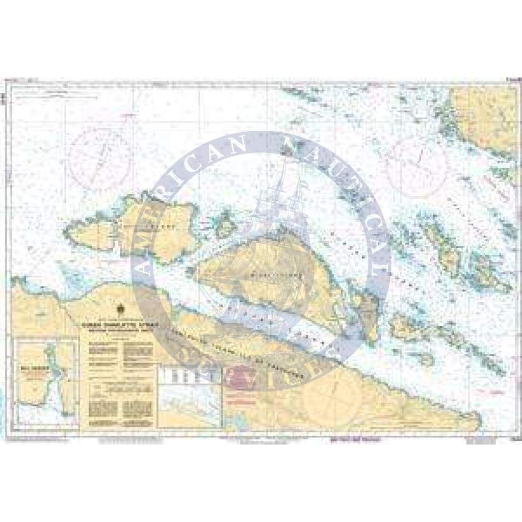 CHS Nautical Chart 3549: Queen Charlotte Strait Western Portion/Partie Ouest
