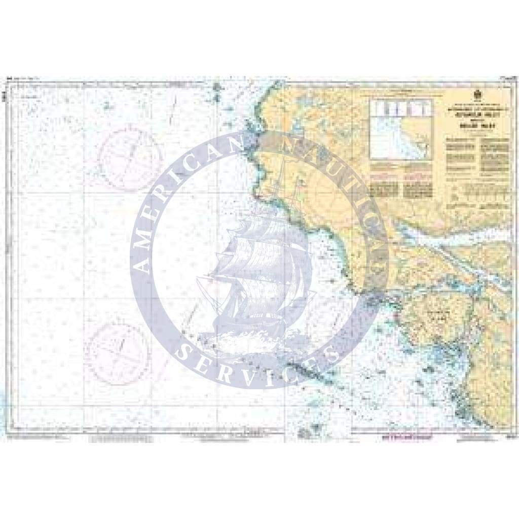 CHS Nautical Chart 3550: Approaches to/Approches à Seymour Inlet and/et Belize Inlet