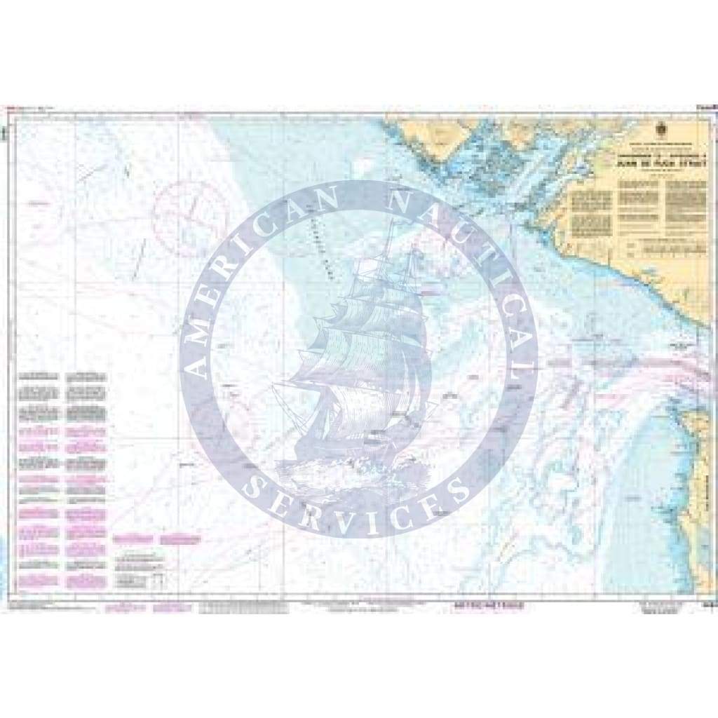 CHS Nautical Chart 3602: Approaches to/Approches à Juan de Fuca Strait