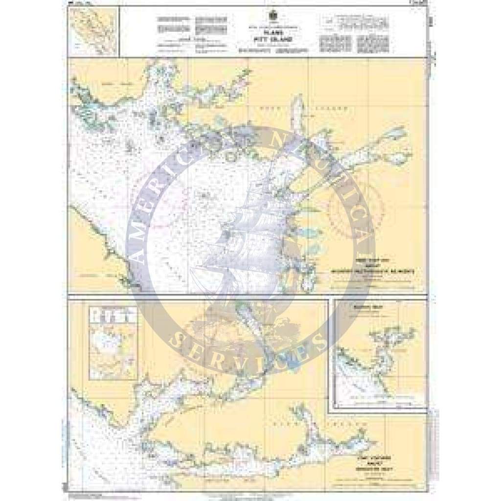CHS Nautical Chart 3721: Plans Pitt Island