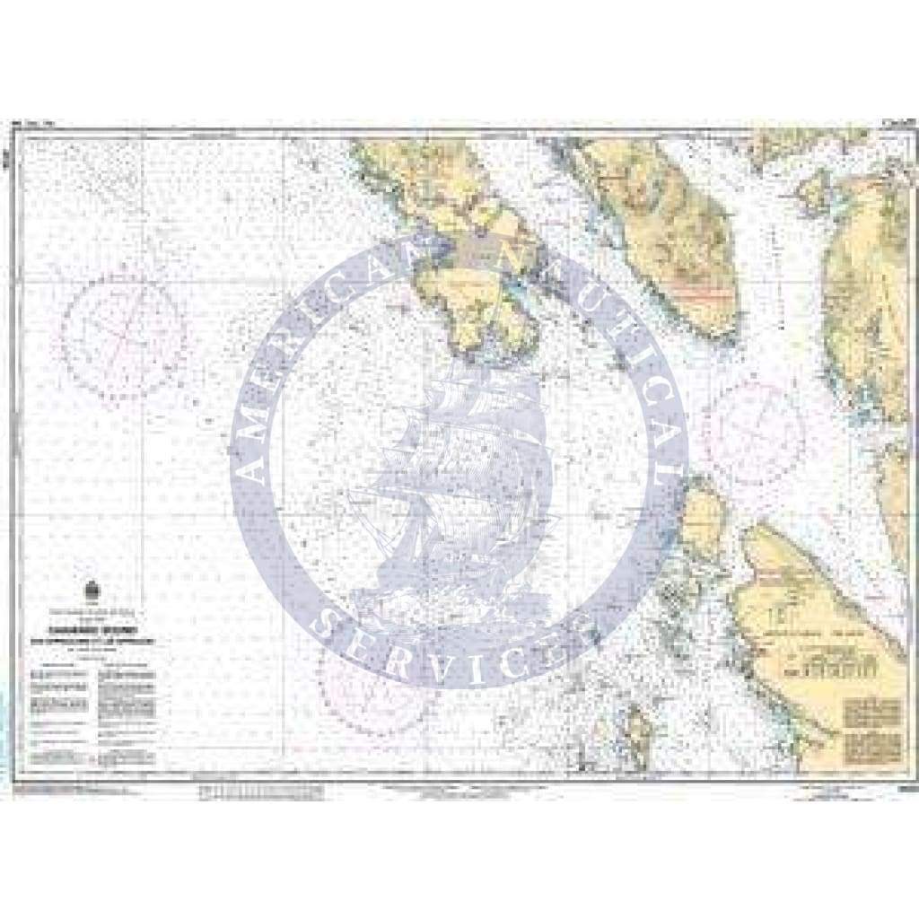 CHS Nautical Chart 3724: Caamaño Sound and Approaches/et les approches