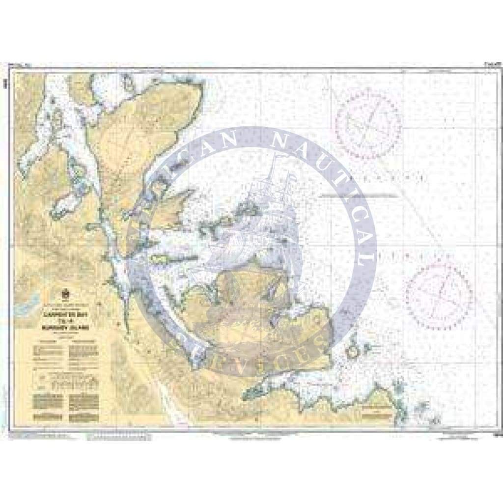 CHS Nautical Chart 3809: Carpenter Bay to/à Burnaby Island