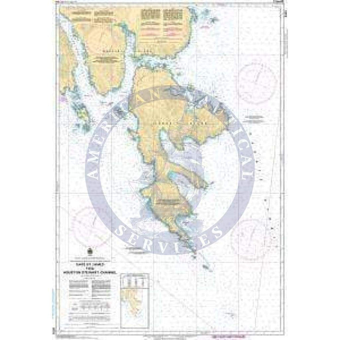 CHS Nautical Chart 3825: Cape St. James to/à Houston Stewart Channel