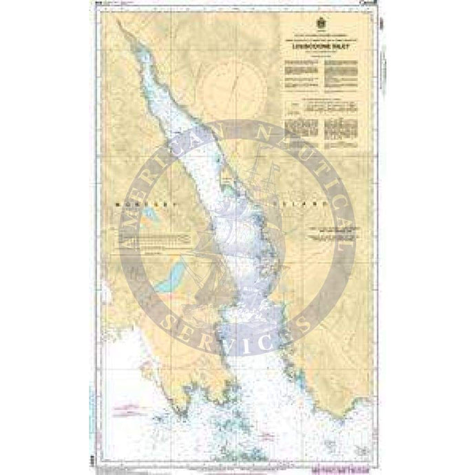 CHS Nautical Chart 3857: Louscoone Inlet