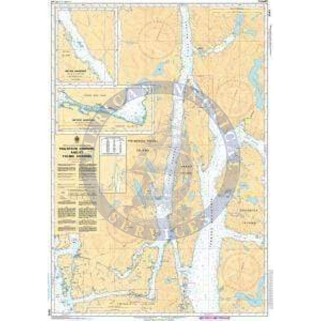 CHS Nautical Chart 3943: Finlayson Channel and/et Tolmie Channel
