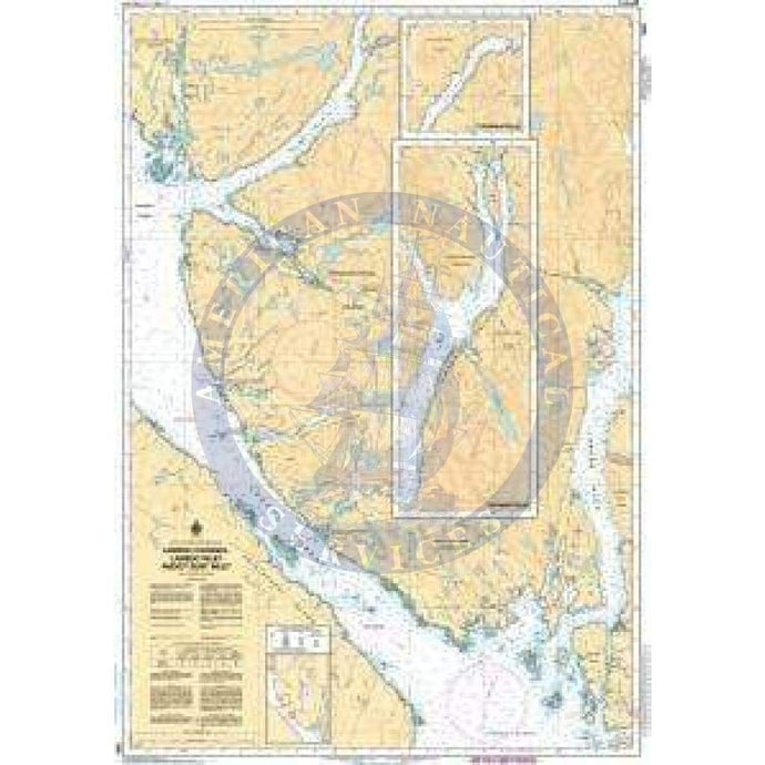 CHS Nautical Chart 3981: Laredo Channel and/et Laredo Inlet