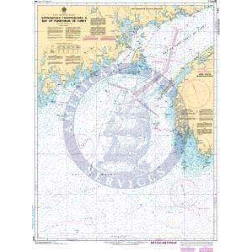 CHS Nautical Chart 4011: Approaches to/Approches à Bay of Fundy/Baie de Fundy