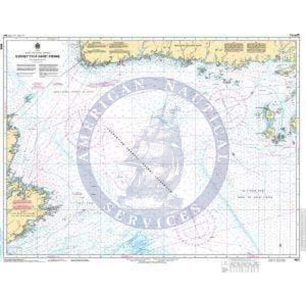 CHS Nautical Chart 4015: Sydney to/à Saint-Pierre