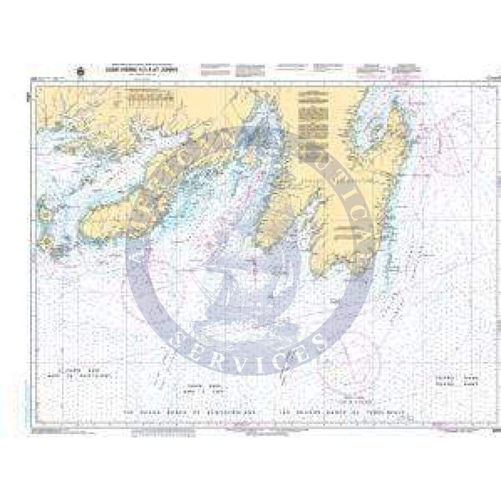 CHS Nautical Chart 4016: Saint-Pierre to/à St. Johns
