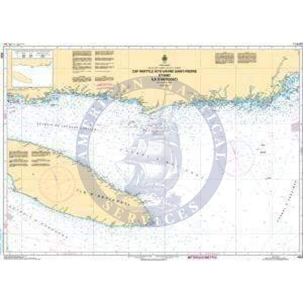 CHS Nautical Chart 4025: Cap Whittle à/to Havre Saint-Pierre et/and Île dAnticosti