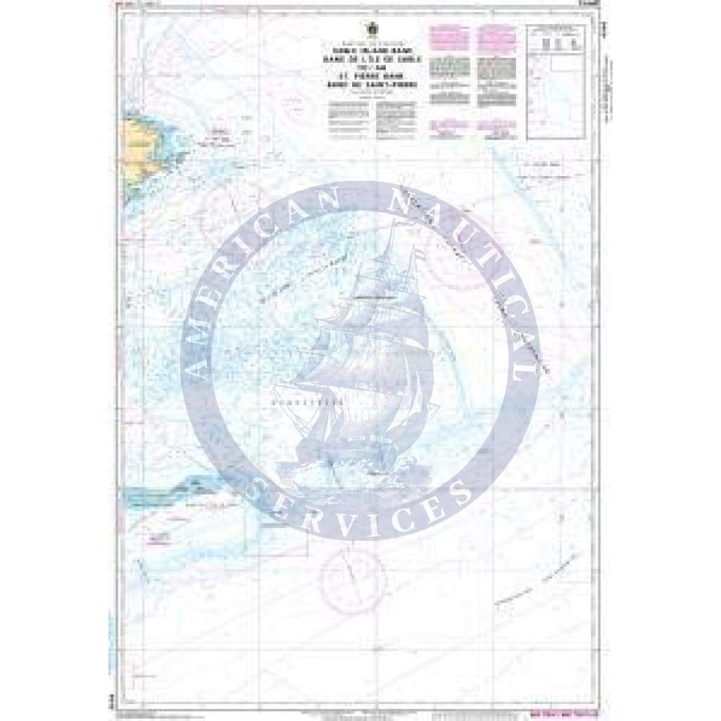 CHS Nautical Chart 4045: Sable Island Bank/Banc de IÎle de Sable to/au St. Pierre Bank/Banc de Saint Pierre